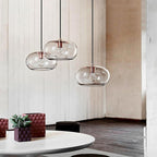 Artistic Electroplated Glass LED Nordic Pendant Lighting Island Light