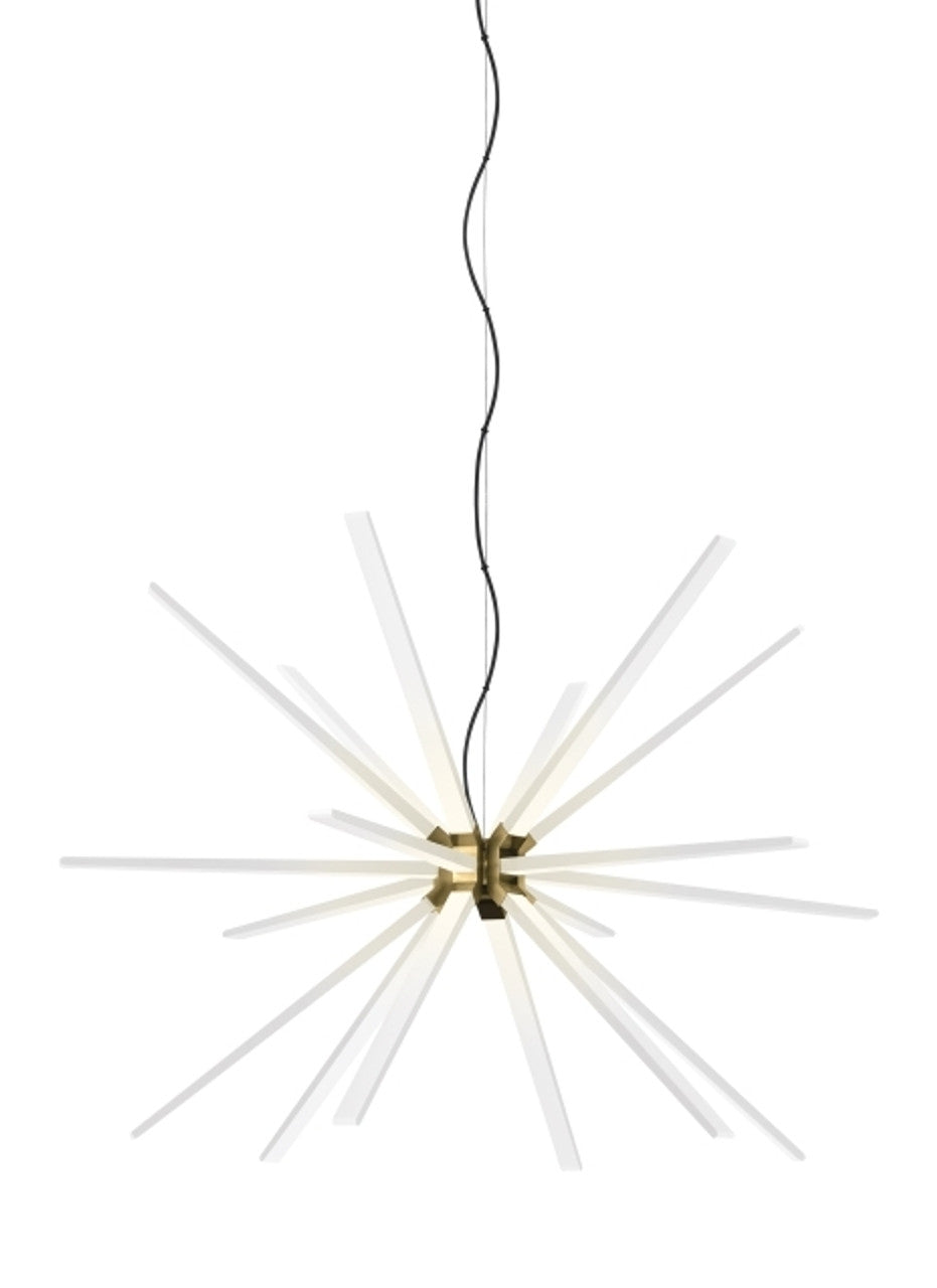 Photon Chandelier, 18-Light, LED, Satin Nickel, Acrylic, 48"W (700PHT48S-LED930A 70PDJPX)