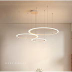 Artistic Circles LED Modern Chandeliers Hanging Ceiling Lights Pendant Light