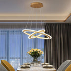 2-light Circles Shaped LED Nordic Chandeliers Hanging Ceiling Lights