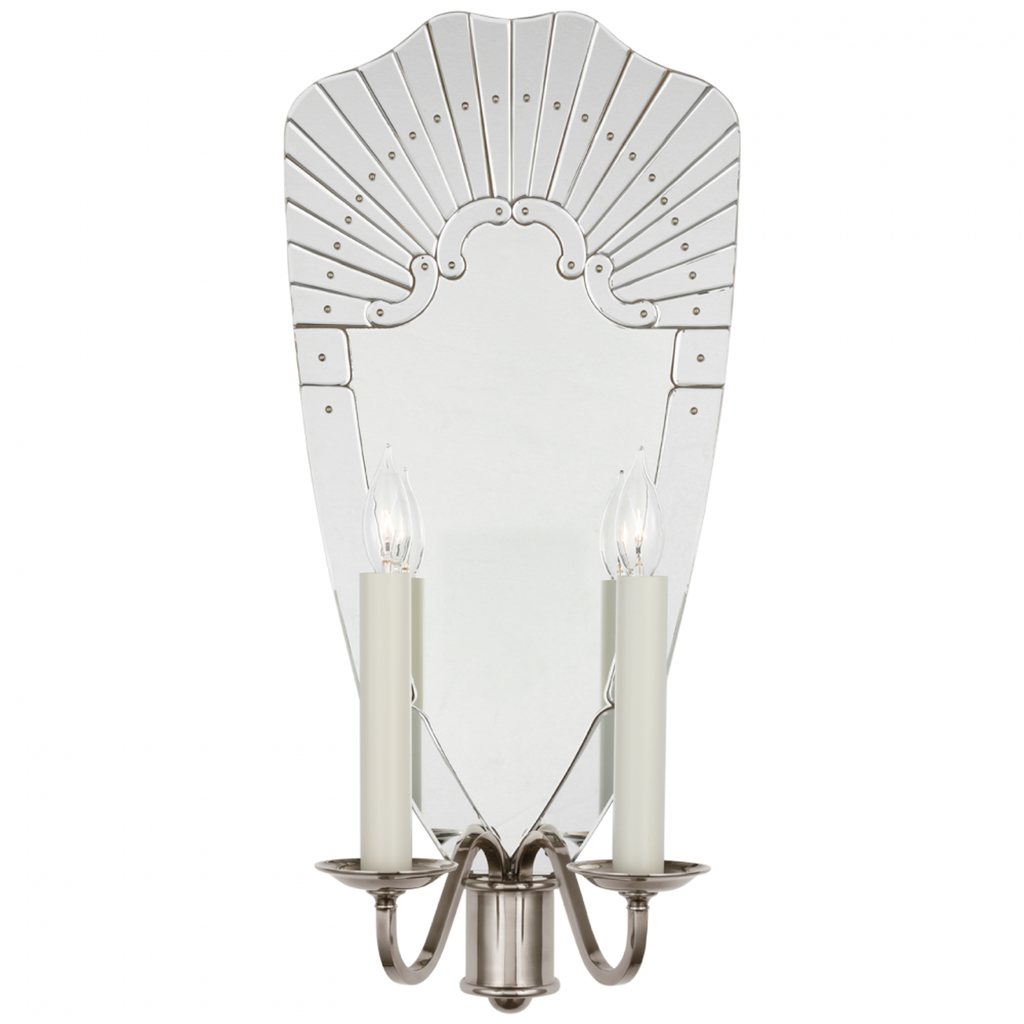 Adelaide Extra Large Double Sconce - Mirror and Butler's Silver