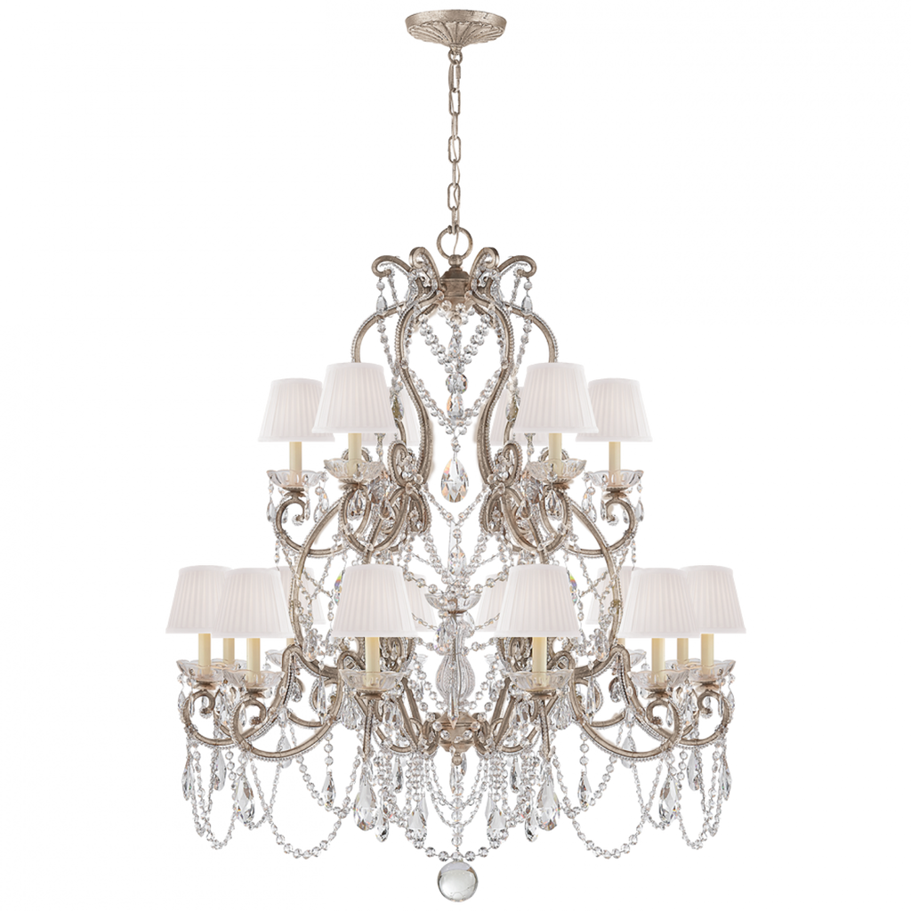 Adrianna Medium Chandelier - Gilded Iron