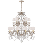Adrianna Medium Chandelier - Gilded Iron