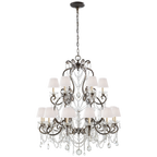 Adrianna Large Chandelier - Antiqued Gild