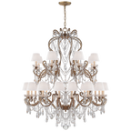 Adrianna Large Chandelier - Gilded Iron