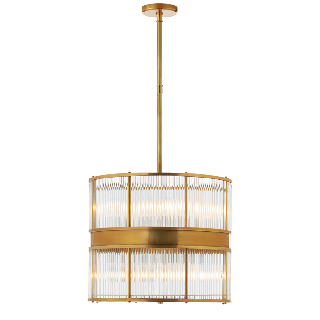 Daley Medium Six Light Chandelier - Polished Nickel