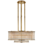 Adrianna Medium Chandelier - Antique Silver Leaf