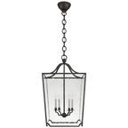 Rivington Medium Eight-Paneled Chandelier - Polished Nickel