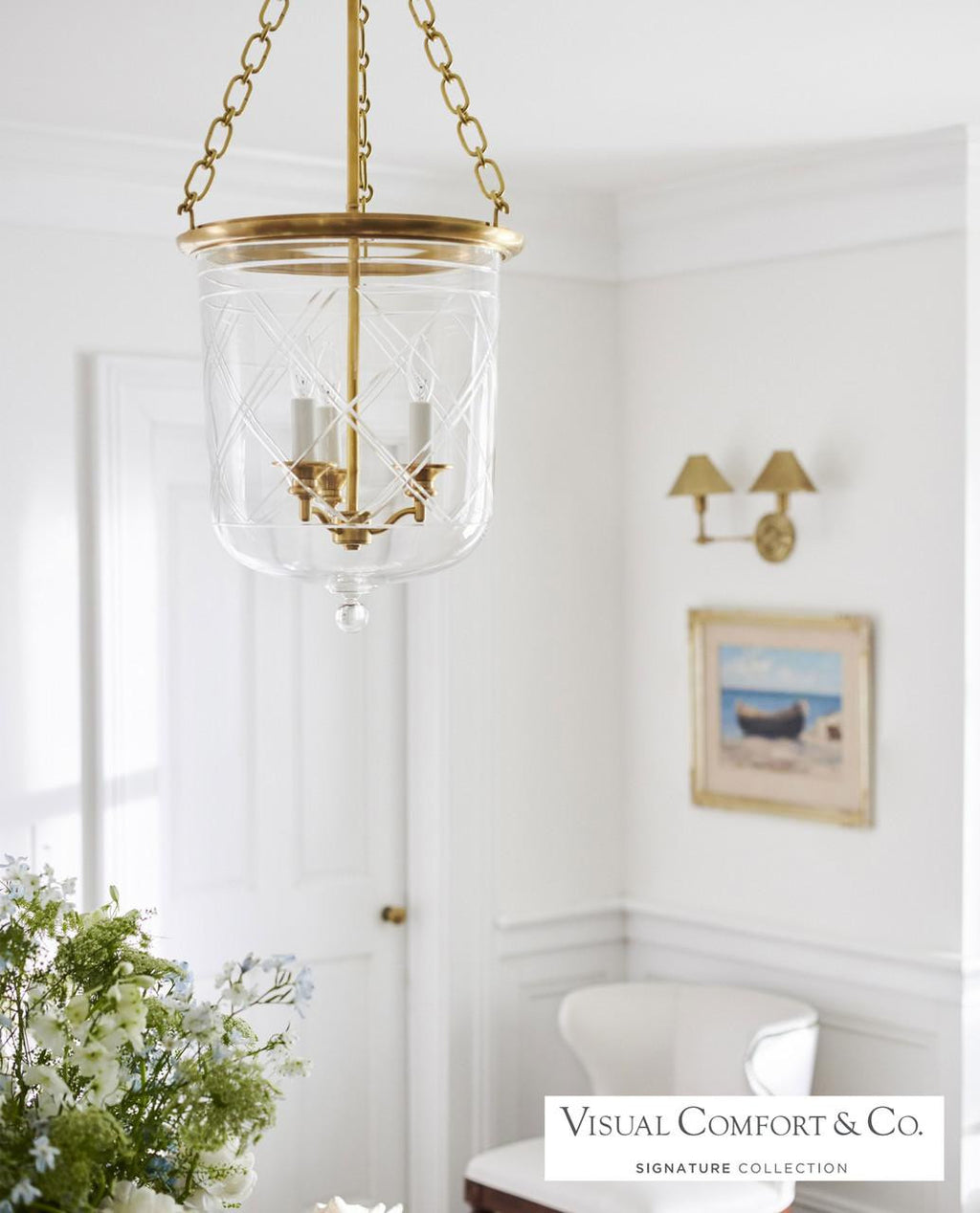 Chatham Large Lantern - Polished Nickel