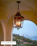 Carrington Small Lantern - Weathered Verdigris