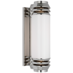 Perren Large Wall Sconce - Polished Nickel and Glass Rods