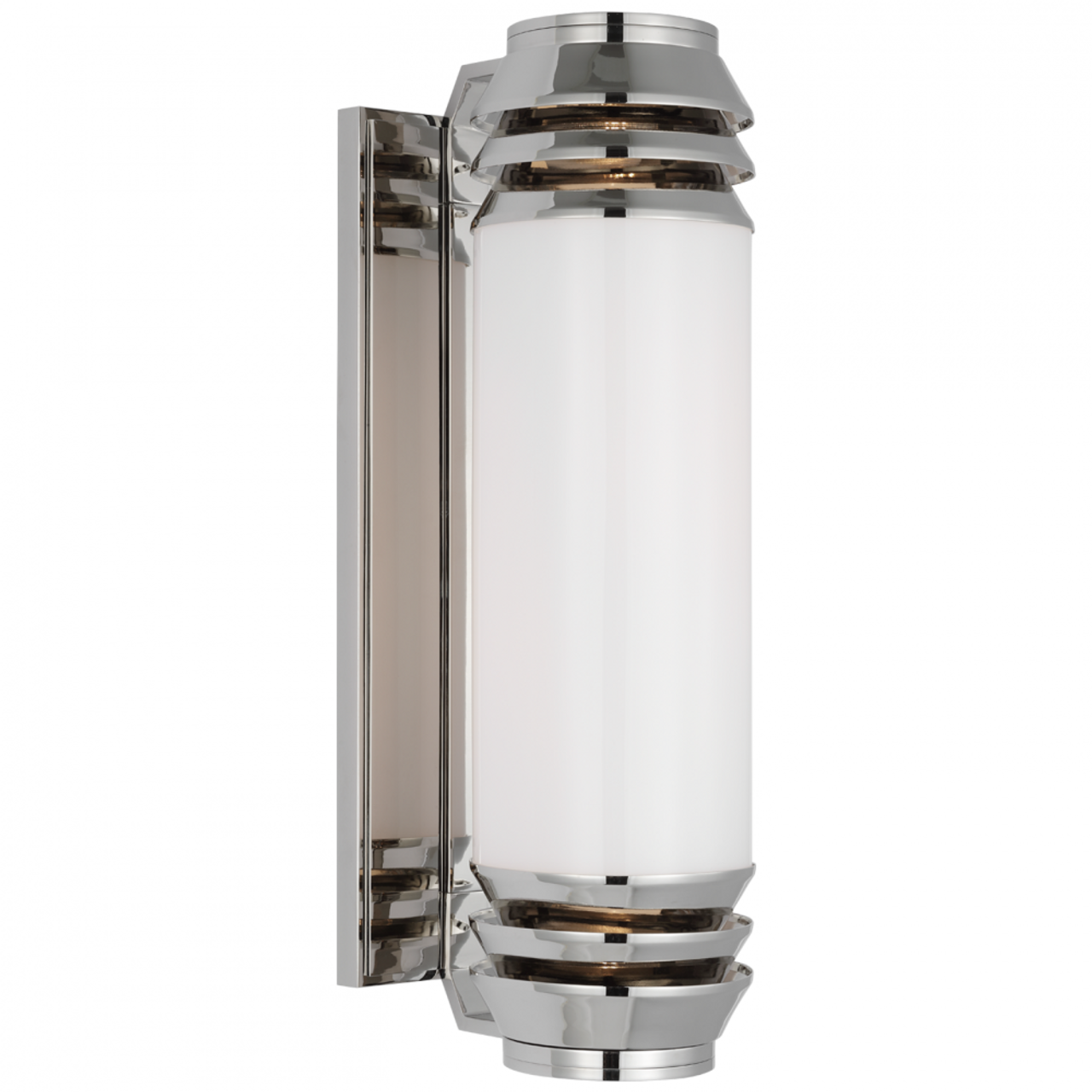 Perren Large Wall Sconce - Polished Nickel and Glass Rods