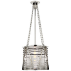 Modern Large Lantern - Polished Nickel