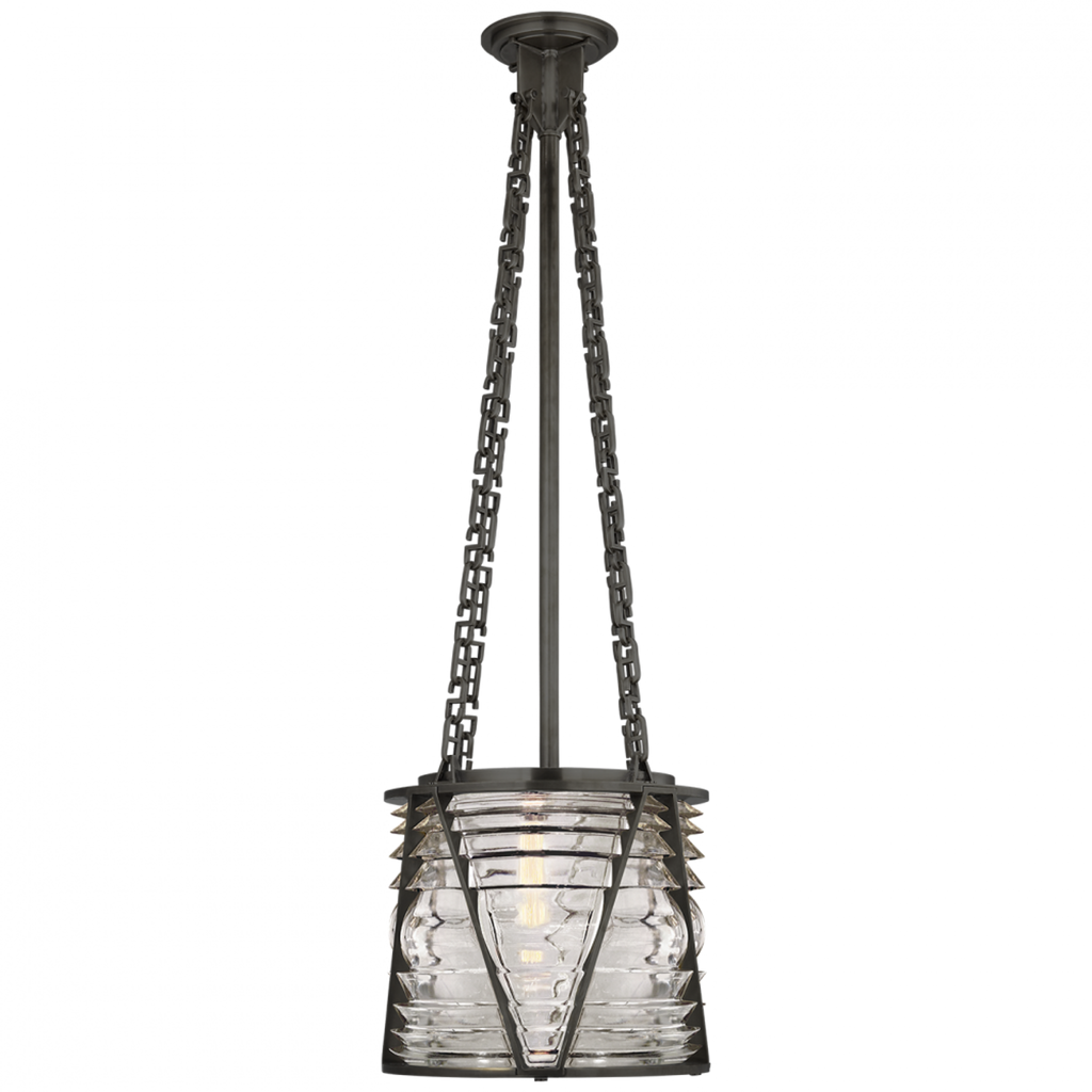 McCarren Large Globe Pendant - Natural Brass