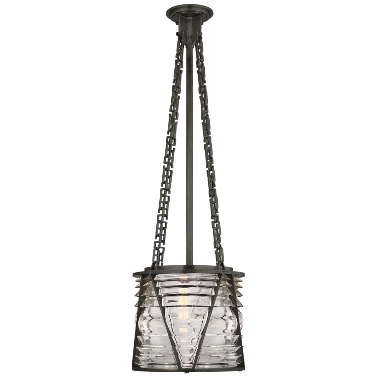 McCarren Large Globe Pendant - Natural Brass