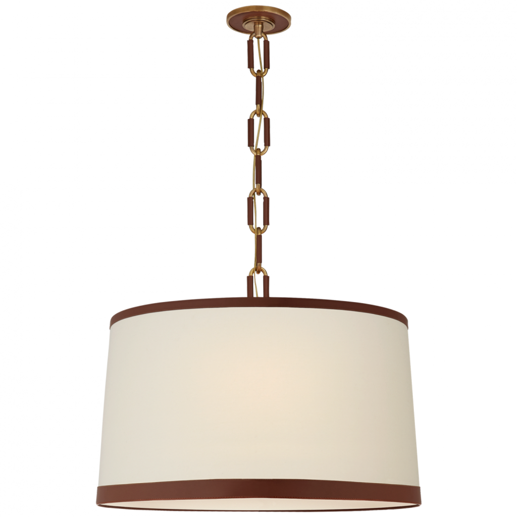 Perren 10" Pendant - Natural Brass and Glass Rods