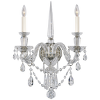 Daniela Medium Double Sconce - Crystal