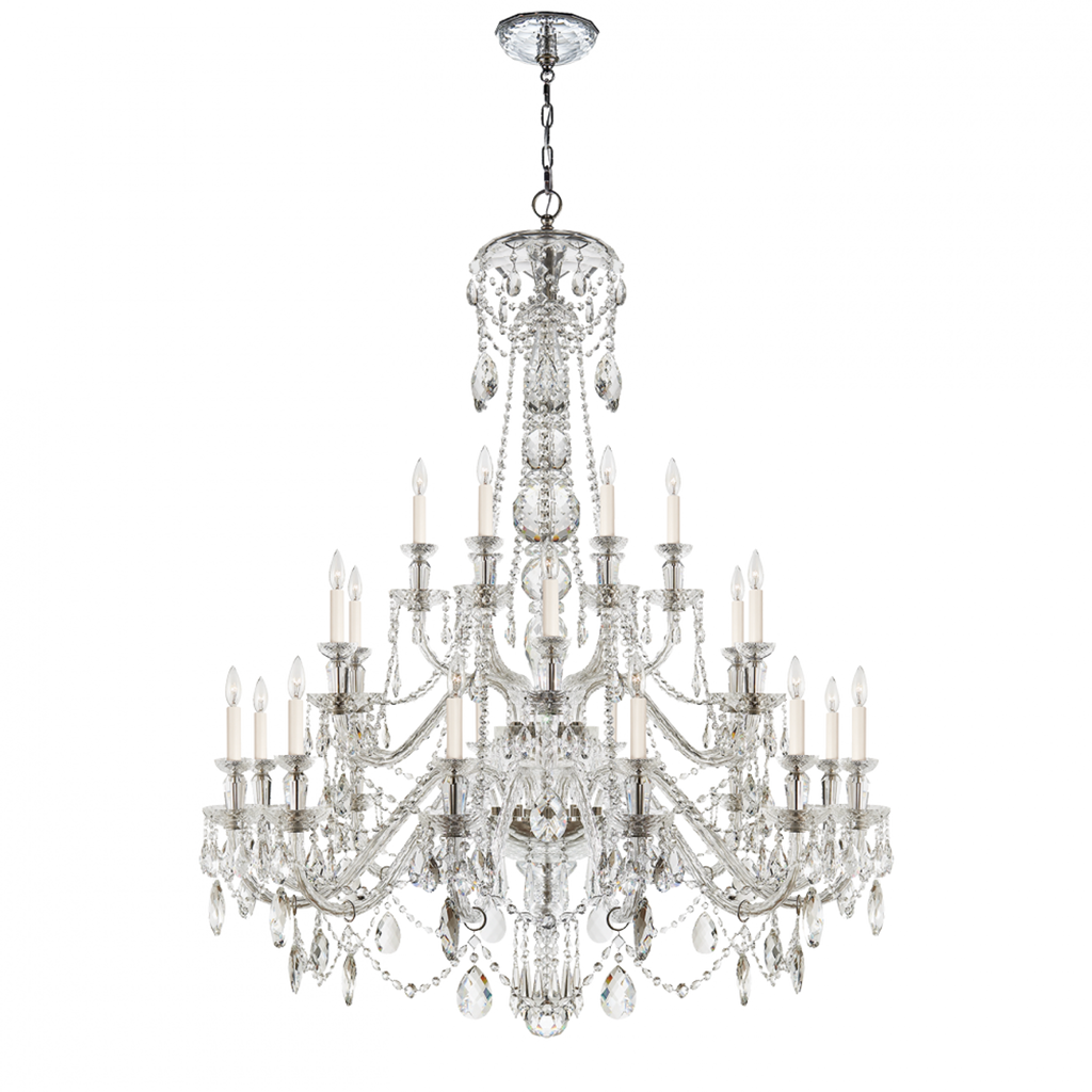 Lillianne Single Tier Chandelier - Butler's Silver