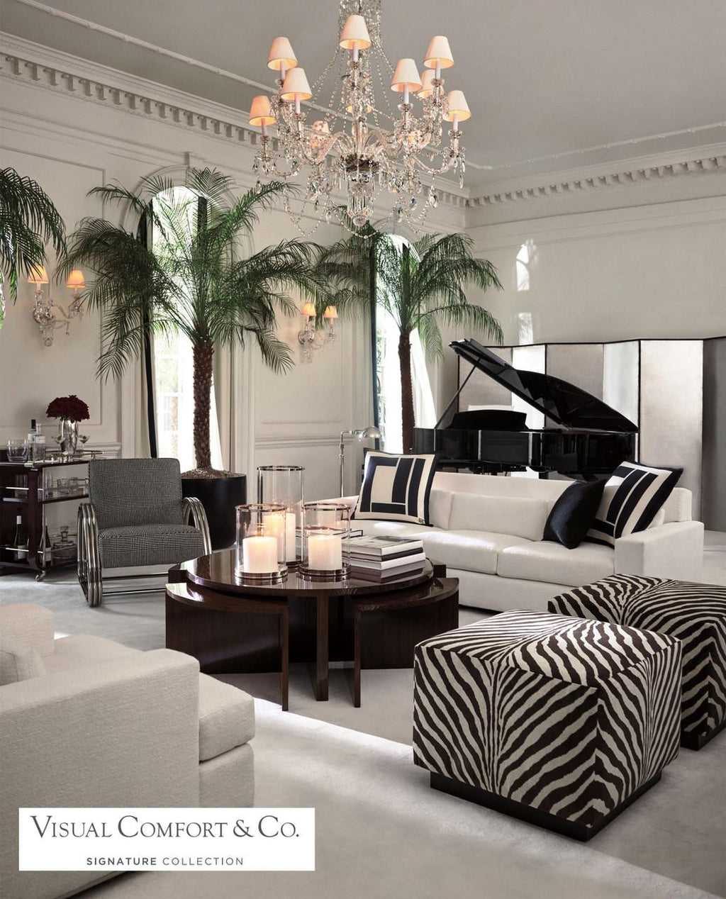 Lillianne Single Tier Chandelier - Natural Brass