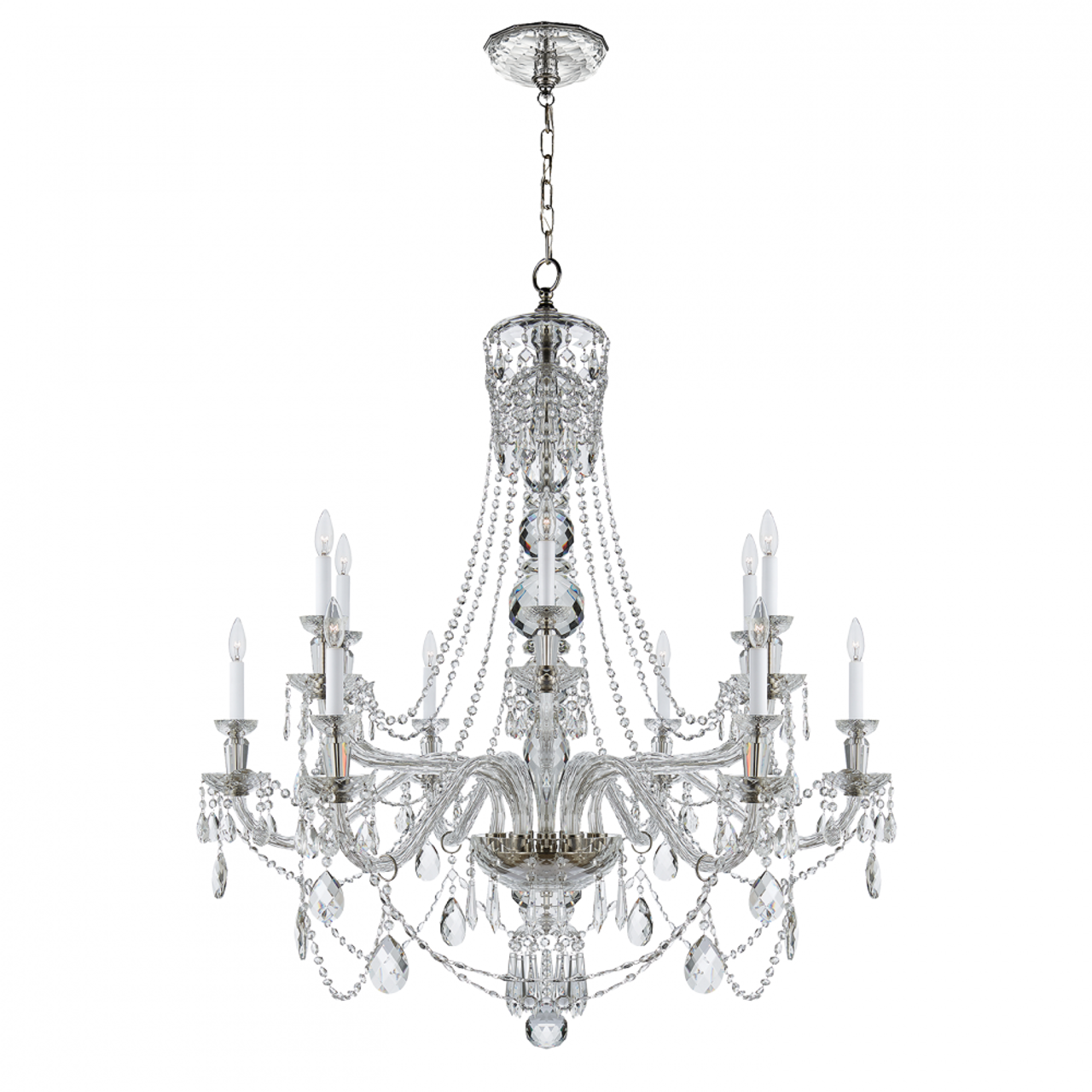 Daniela Two-Tier Chandelier - Crystal
