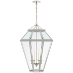 Edmund Large Lantern - Polished Nickel