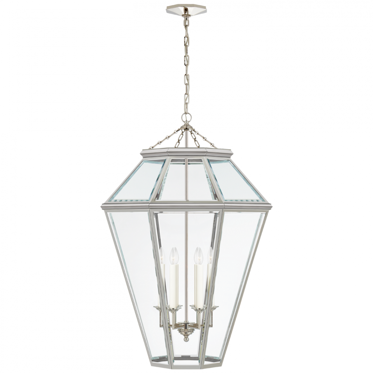 Edmund Medium Lantern - Natural Brass