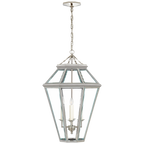 Edmund Medium Lantern - Polished Nickel