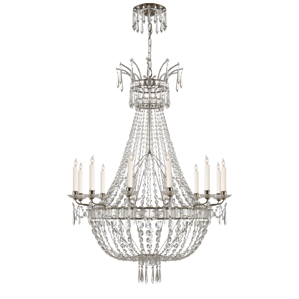 Evalina Chandelier - Butler's Silver