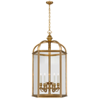 Falaise Large Lantern - Natural Brass