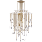 Daley Large Six Light Chandelier - Polished Nickel