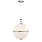 Cara Medium Sculpted Pendant - Natural Brass