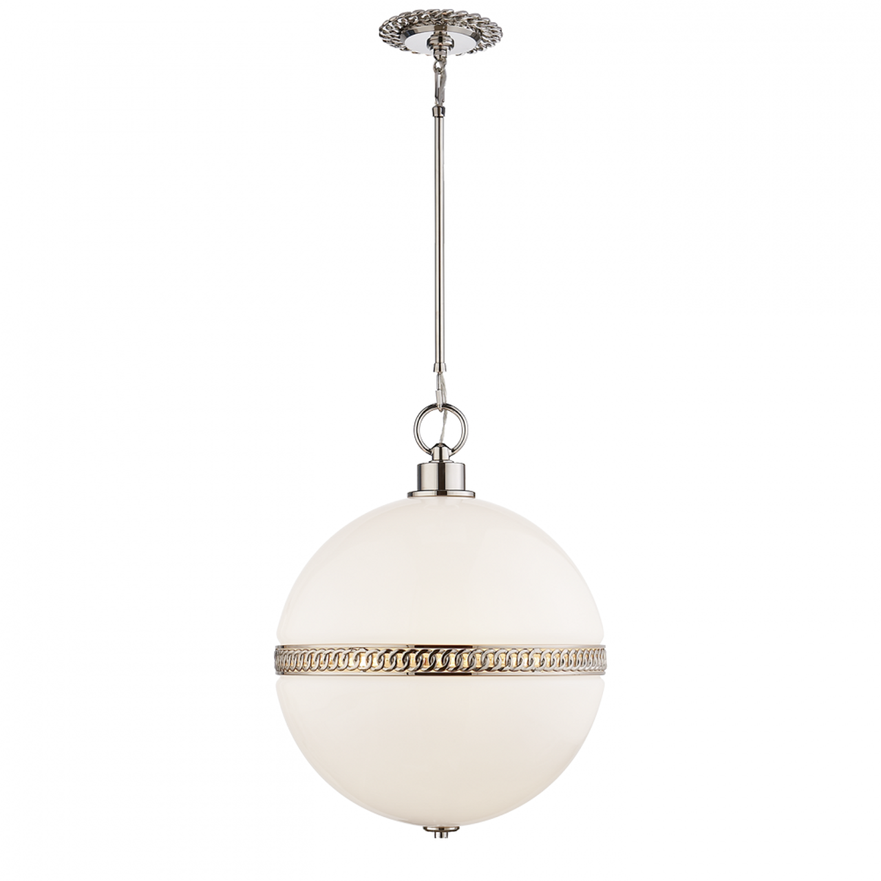 Cara Medium Sculpted Pendant - Natural Brass