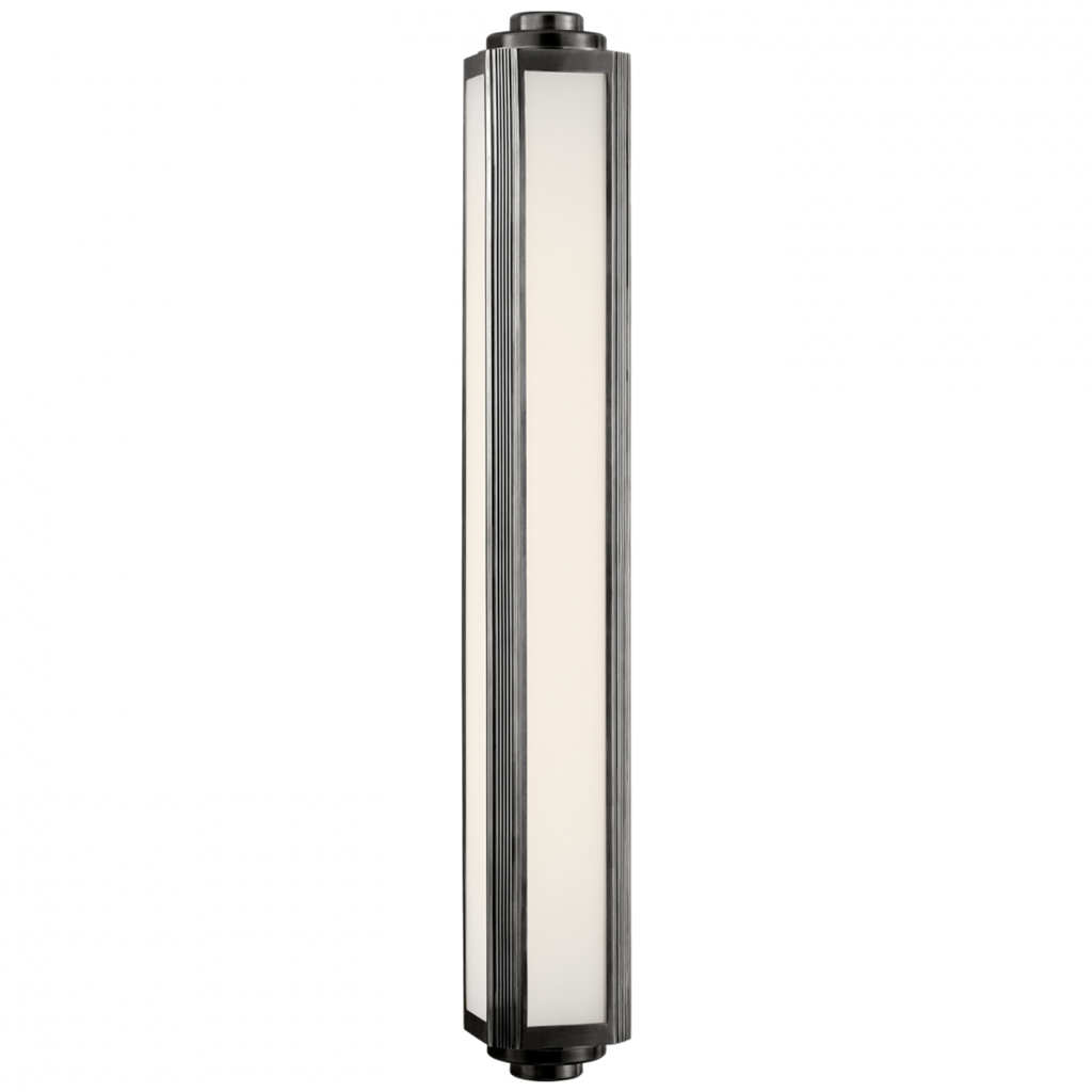 Northport 32" Linear Sconce - Polished Nickel and Teak