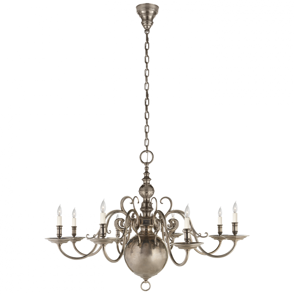 Lillianne Single Tier Chandelier - Butler's Silver
