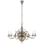 Lillianne Single Tier Chandelier - Butler's Silver