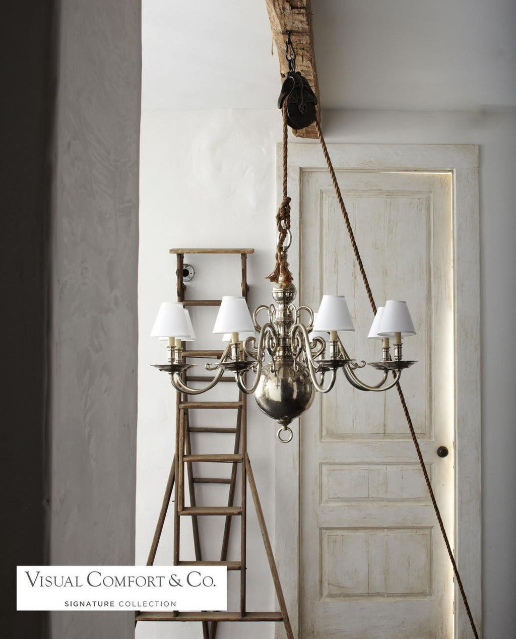 Adrianna Medium Chandelier - Antiqued Gild