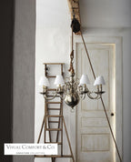 Adrianna Medium Chandelier - Antiqued Gild