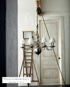 Lillianne Single Tier Chandelier - Butler's Silver