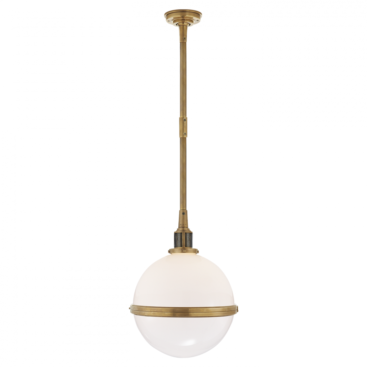 Hendricks Small Globe Pendant - Natural Brass