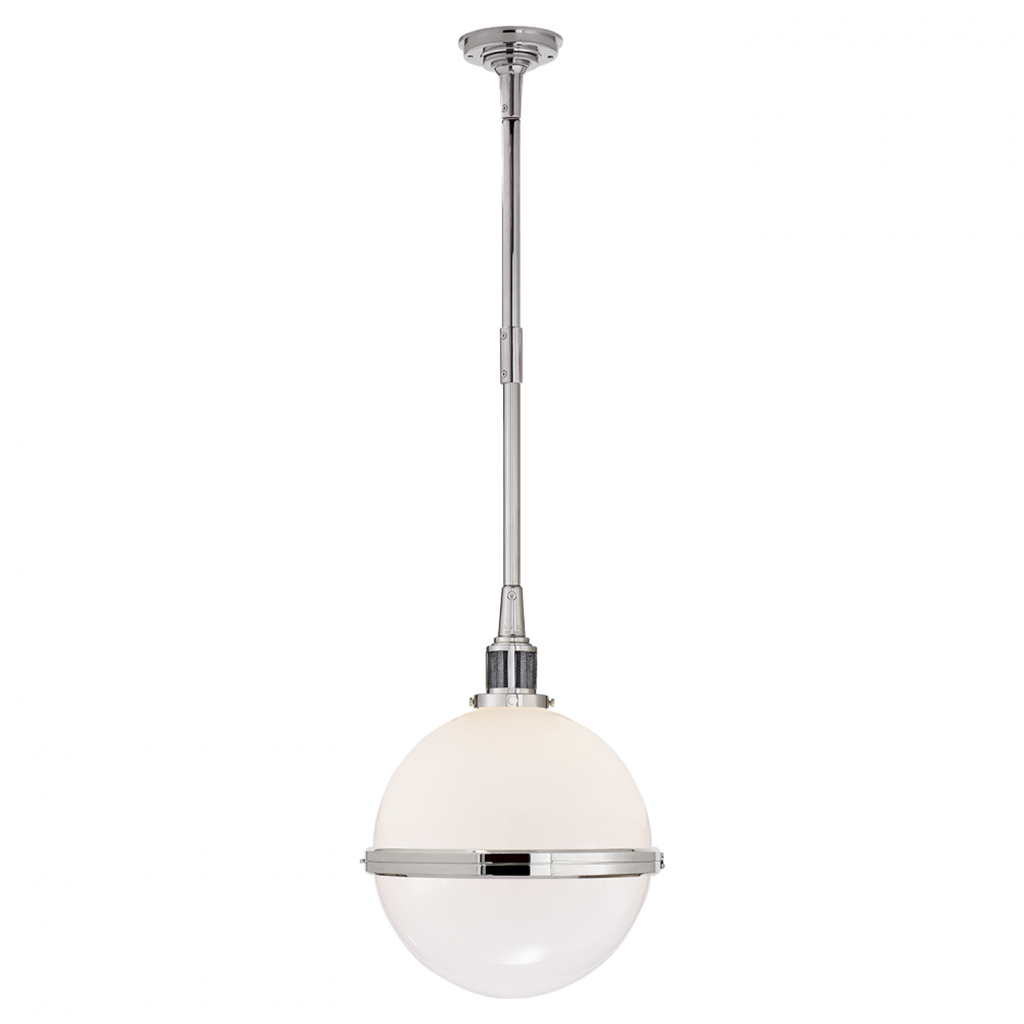 Hendricks Small Globe Pendant - Polished Nickel