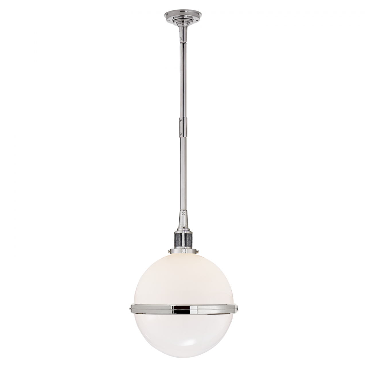 Hendricks Small Globe Pendant - Polished Nickel