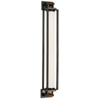 Northport 24" Linear Sconce - Natural Brass and Teak