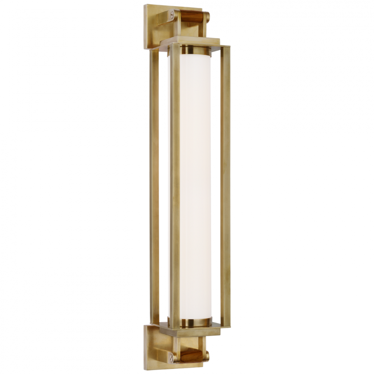 Adelaide Large Double Sconce - Mirror and Natural Brass