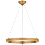 Paxton 24" Ring Chandelier - Natural Brass