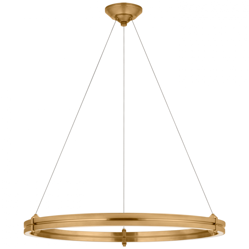 Paxton 40" Ring Chandelier - Natural Brass