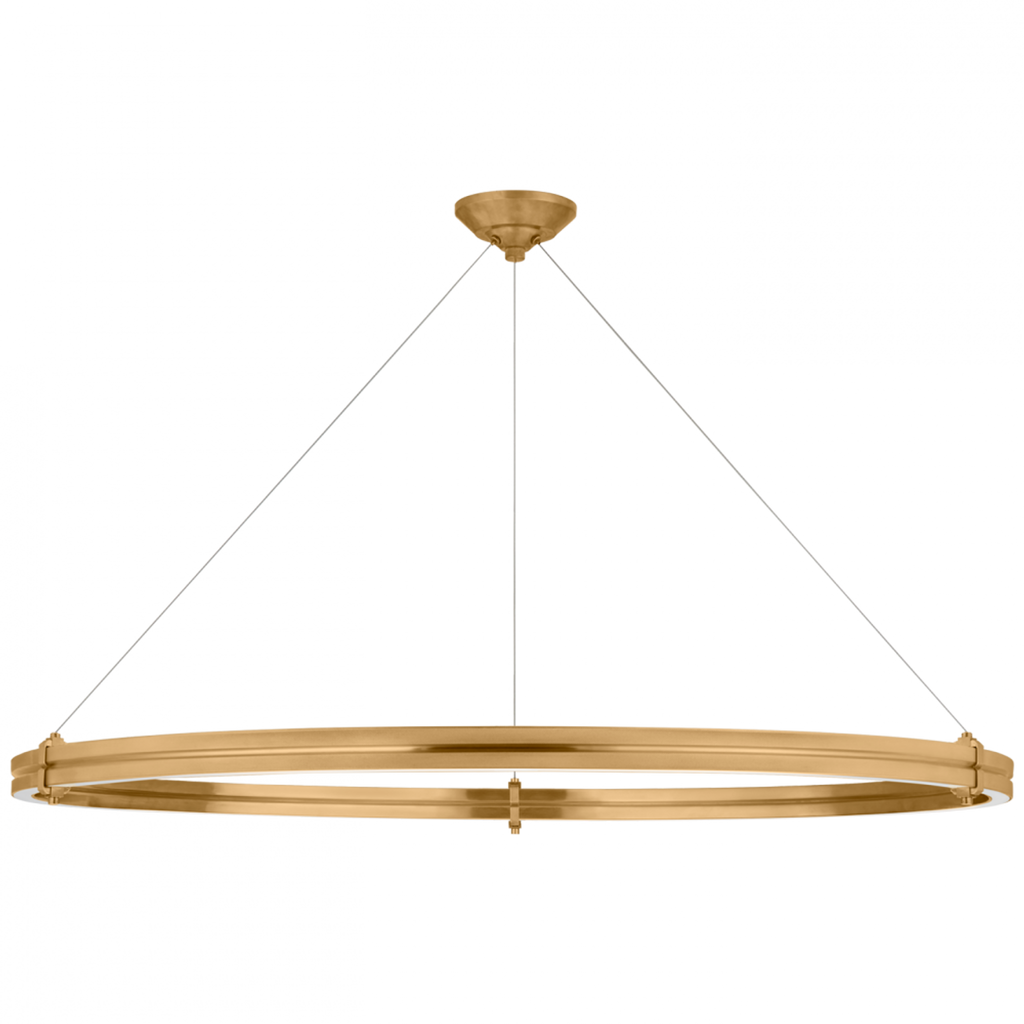 Paxton 48" Ring Chandelier - Natural Brass