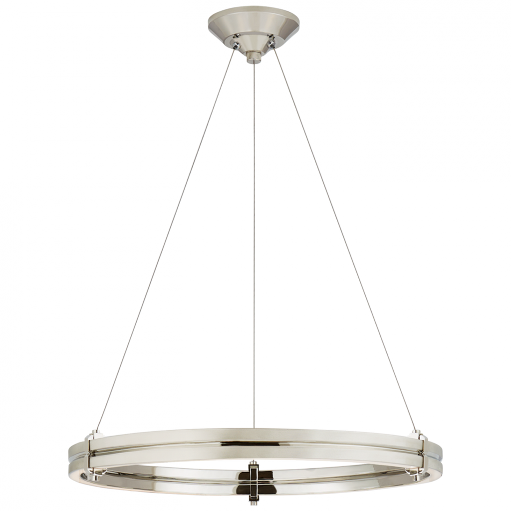 Paxton 24" Ring Chandelier - Polished Nickel