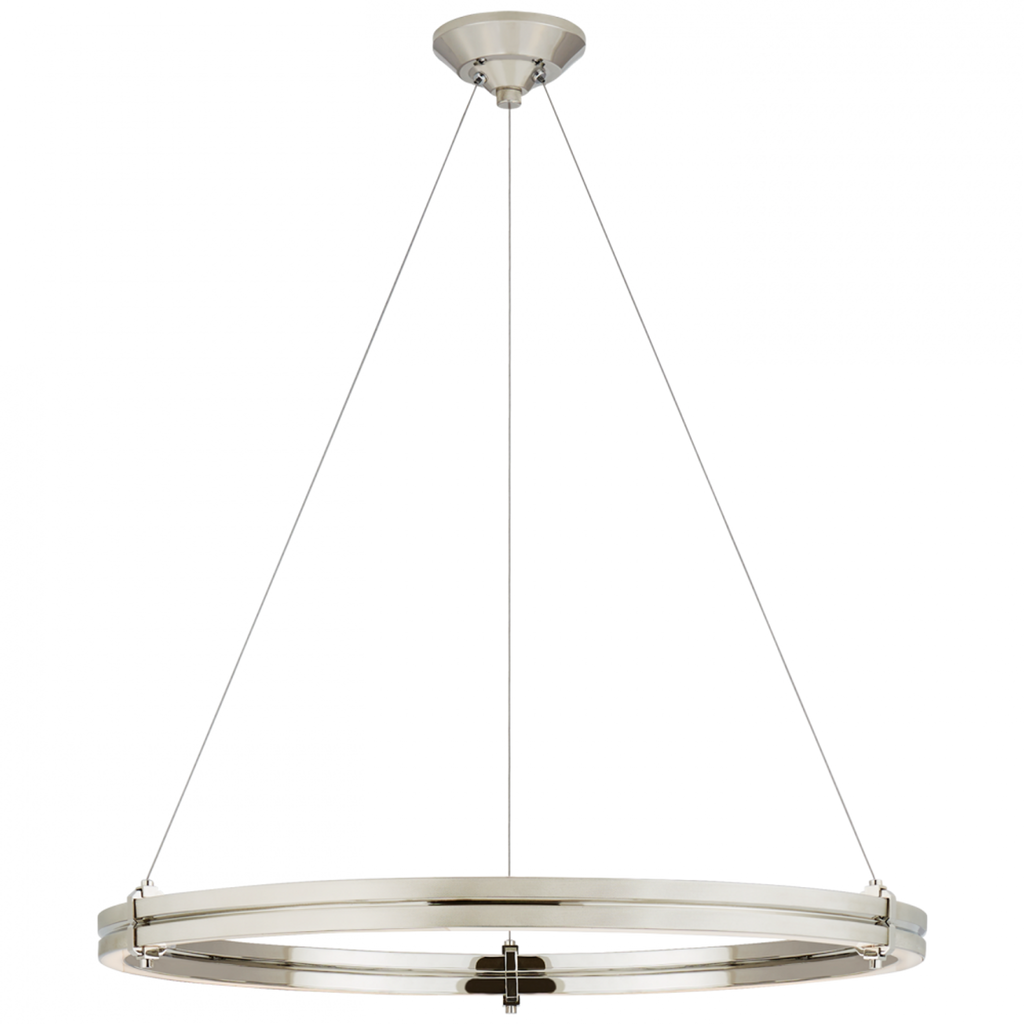 Paxton 32" Ring Chandelier - Polished Nickel