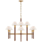 Allen Large Chandelier - Polished Nickel