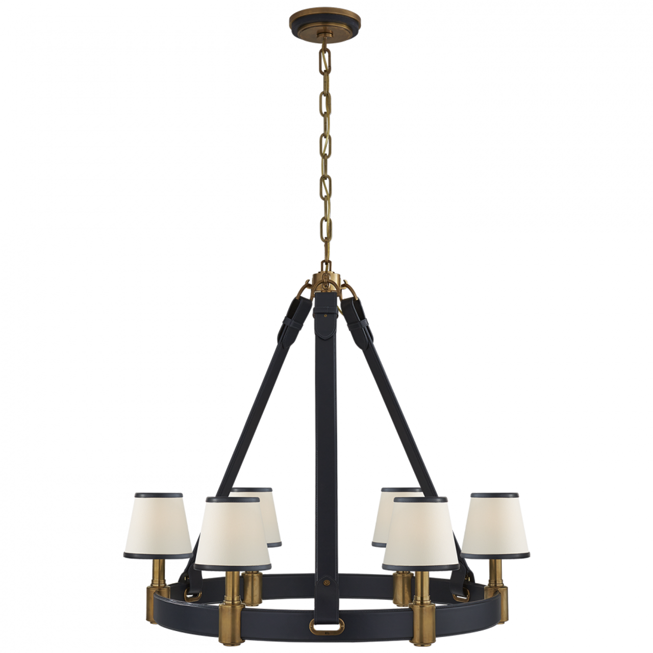 Roark 50" Modular Ring Chandelier - Natural Brass